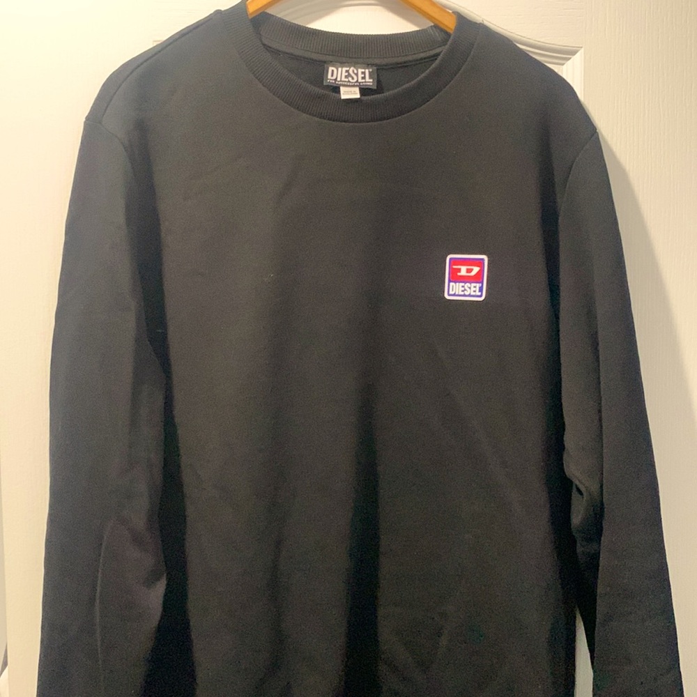 Solid Black Diesel Sweater